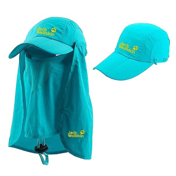 کلاه کوهنوردی سه تکه سبز آبی